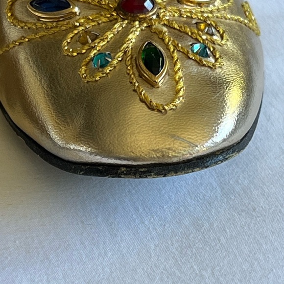 Vintage Gold Jeweled Shoes - Picture 12 of 15